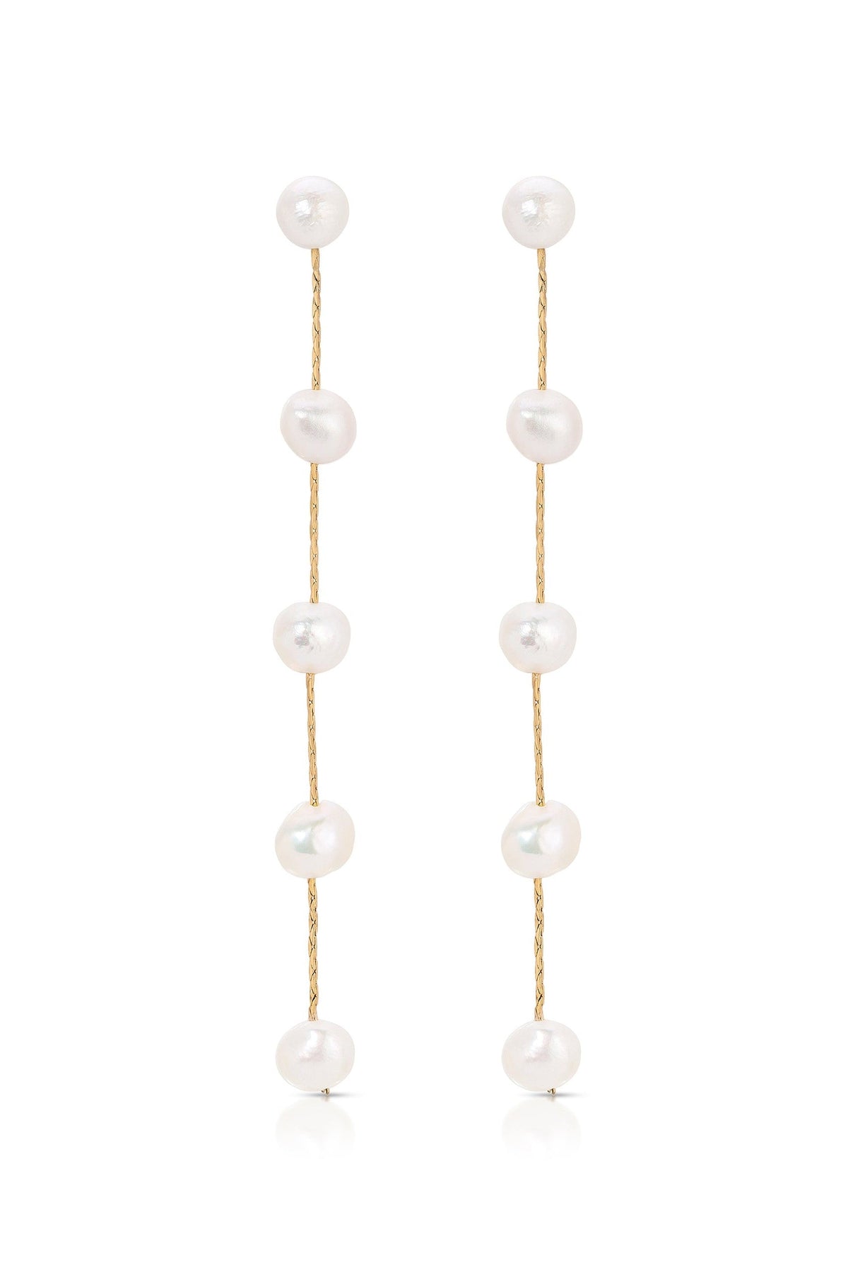 Dripping Pearl Drop Earrings