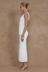 Nadina Midi Skirt - White