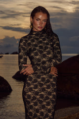 Maeya Maxi Dress - Black