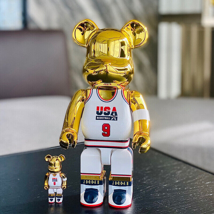 BE@RBRICK 400% Kobe Bryant Jordon James NBA Building Block Violent Bear Figures