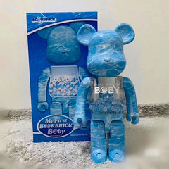 BE@RBRICK 400% Violent Bear Display: Building Block Bear/Ocean Figure Doll Gift - DM for Style