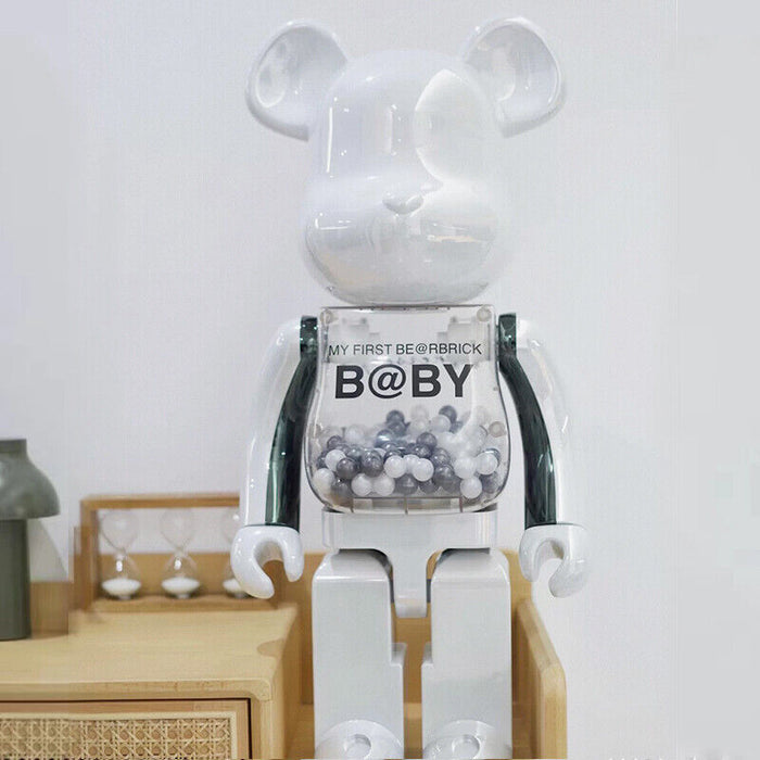 BE@RBRICK 400% Violent Bear Display: Building Block Bear/Ocean Figure Doll Gift - DM for Style