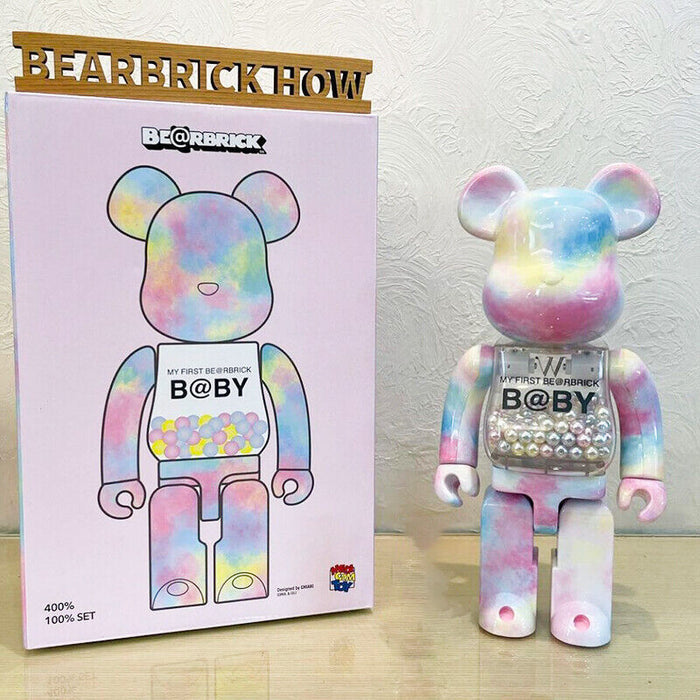 BE@RBRICK 400% Violent Bear Display: Building Block Bear/Ocean Figure Doll Gift - DM for Style