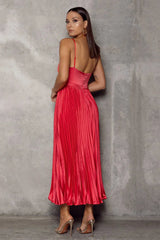 Bianca Dress - Watermelon Red