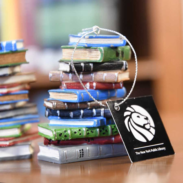 Book Stack Ornament - The New York Public Library Shop