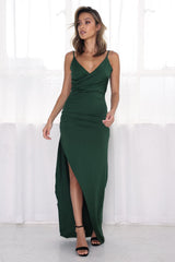 Brinley Dress - Forest Green