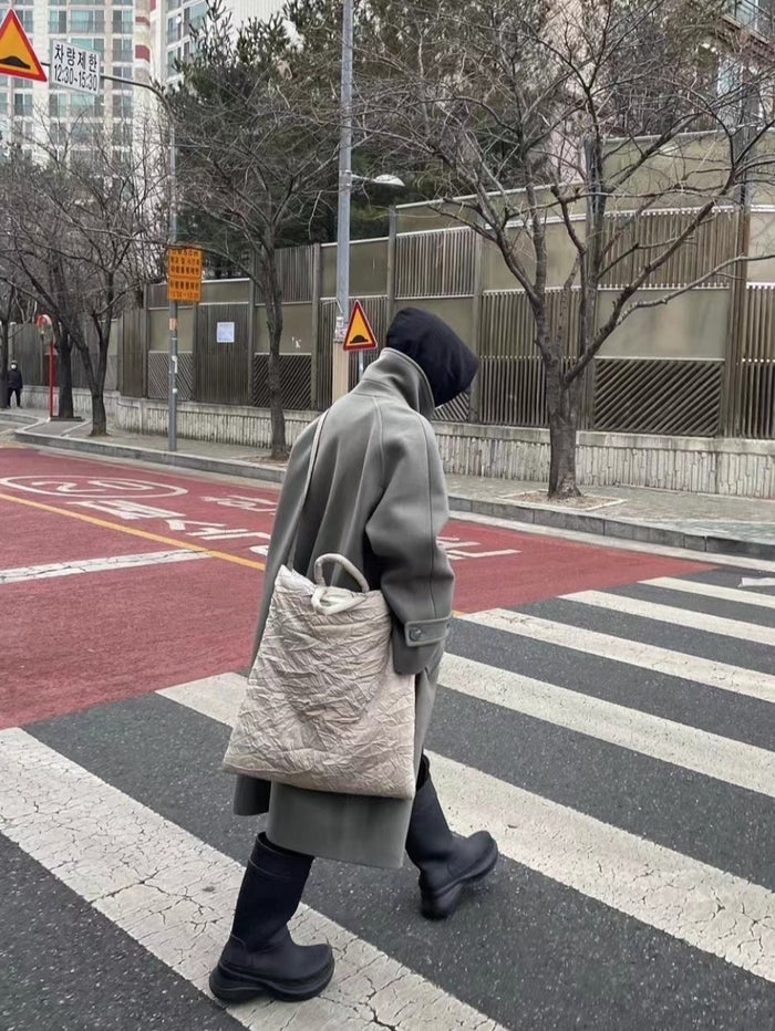 Custom 23AW OurLegacy Vintage Crumpled Pillow Crossbody Bag - Casual Street Vibe - Order with colors/Style