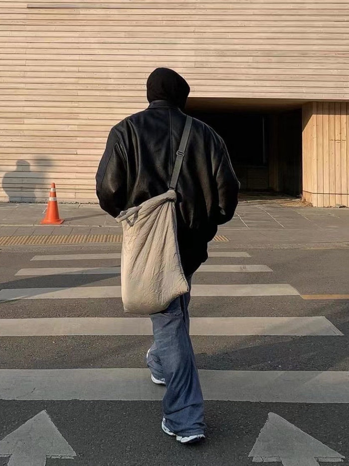 Custom 23AW OurLegacy Vintage Crumpled Pillow Crossbody Bag - Casual Street Vibe - Order with colors/Style