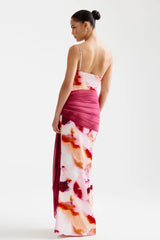 Ayla Dress - Pink Mineral Print