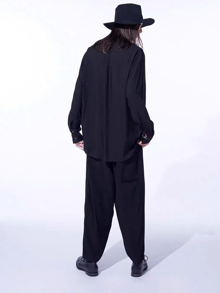 Donclickin Yohji Yamamoto Floral Print ’Queen of the Night’ Shirt Long Sleeve