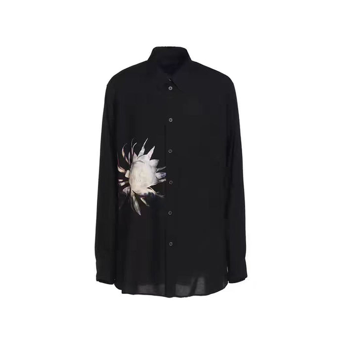 Donclickin Yohji Yamamoto Floral Print ’Queen of the Night’ Shirt Long Sleeve