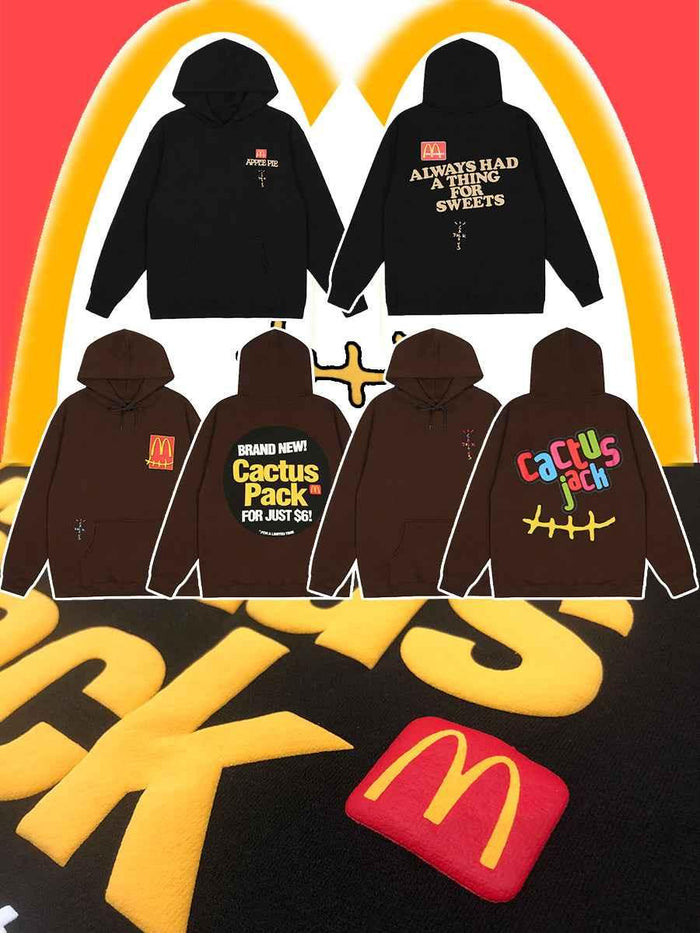 FW20 Travis Scott McDonald’s Hoodie - Apple Pie High Street Foam Print