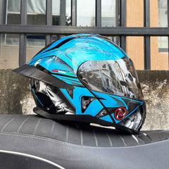 Ice Age 3C DOT Approve Full Face Dual Visors Unisex Bluetooth Motorcycle Helmet