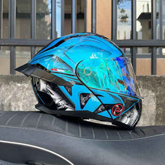Ice Age 3C DOT Approve Full Face Dual Visors Unisex Bluetooth Motorcycle Helmet - Size avaliable S ~ XXXL Order