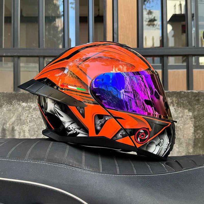 Ice Age 3C DOT Approve Full Face Dual Visors Unisex Bluetooth Motorcycle Helmet
