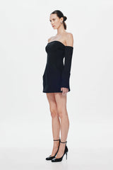 Misha Riptide Mini Dress - Black