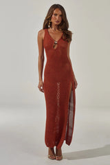 Ariya Maxi Dress - Rust