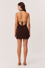 Rhonda Mini Dress - Chocolate