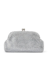Ela Crystal Clutch - Silver