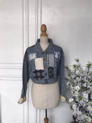 (l) - Denim Patch Jacket