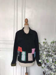 (l) - Denim Patch Jacket
