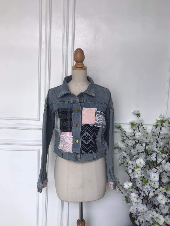 (l) - Denim Patch Jacket