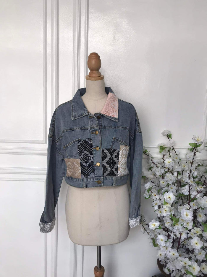 (l) - Denim Patch Jacket