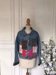 (m) - Denim Patch Jacket
