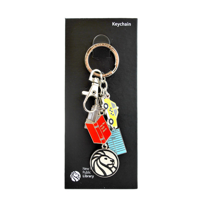 NYPL Charm Keychain - The New York Public Library Shop
