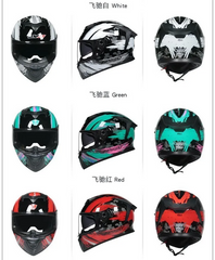 Ragefire /LVS Full-Cover Motorcycle Helmet /Bluetooth 3C DOT Certified Dual Viso - order with style message