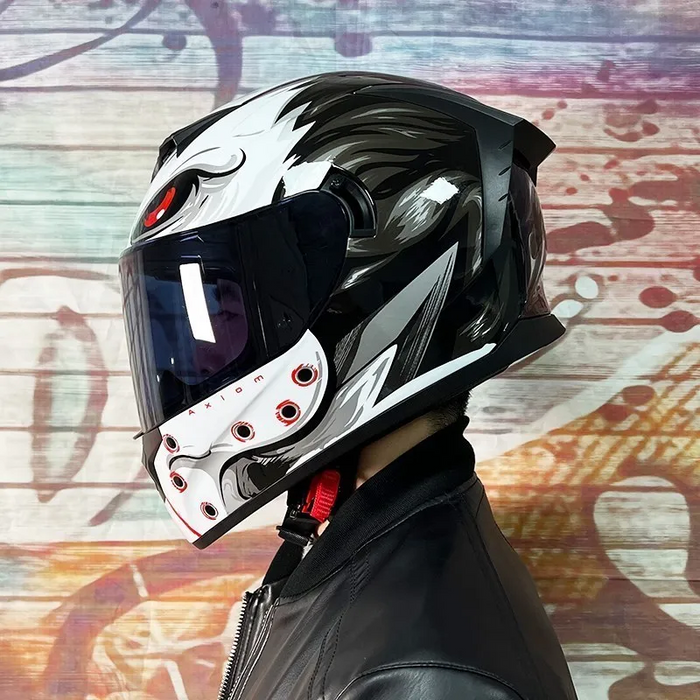 Ragefire /LVS Full-Cover Motorcycle Helmet /Bluetooth 3C DOT Certified Dual Viso - order with style message
