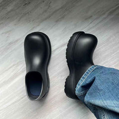 Rain Work Boots Outdoor Function Waterproof Derby Mickey Chef Shoes