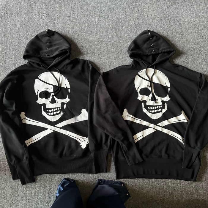 Revised Vetements Skeleton Hoodie - Archive Skull Print Oversized