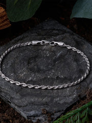 ATOLYEWOLF Rope Chain Bracelet in Silver - Kategorize edilmemiş BİLEKLİK