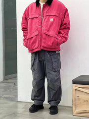 Stussy Vintage Washed Denim Carhartt Workwear Jacket – Detroit J97 Coat