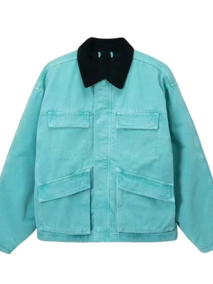 Stussy Vintage Washed Denim Carhartt Workwear Jacket – Detroit J97 Coat