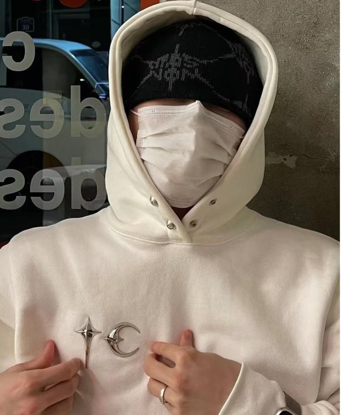 Thug Club Heavyweight Metal Logo Hoodie – Jay Park Edition Loose Fit - White