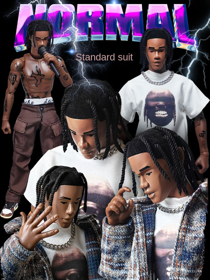 Remake 1/6 Scale Travis Scott Action Figure - Collectible Gift Set - ts single set of clothing standard version