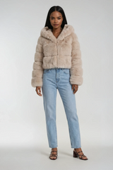 Livette - Fluffy Hooded Coat