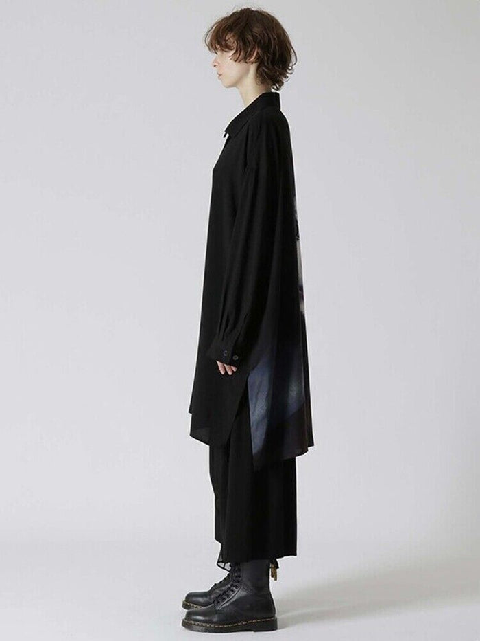 Yohji Yamamoto Vibe Shirt Y’s Ayumidoll Limited Edition Doll Print Dark Shirt